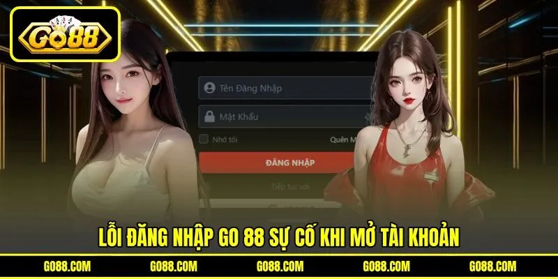 Lỗi đăng nhập GO 88 sự cố khi mở tài khoản Lỗi đăng nhập GO 88 sự cố khi mở tài khoản