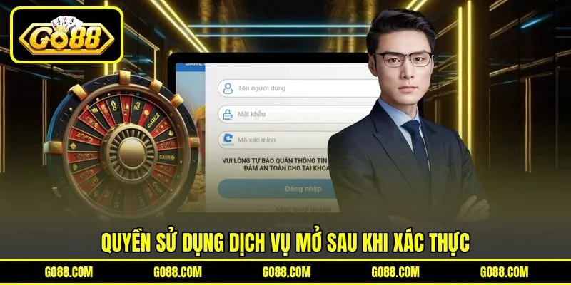 Quyền sử dụng dịch vụ mở sau khi xác thực Quyền sử dụng dịch vụ mở sau khi xác thực
